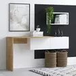 Opiskelupöytä, valkoinen tammi, 145 cm leveä, kestävä, moderni design - Työpöydät - 8683743537150 - 4