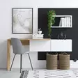 Opiskelupöytä, valkoinen tammi, 145 cm leveä, kestävä, moderni design - Työpöydät - 8683743537150 - 2