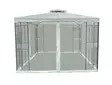 Paviljonki Barcelona 3 x 3 m valkoinen - Paviljongit ja pergolat - 6438168117980 - 1