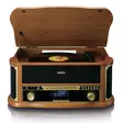Puinen retrolevysoitin, jossa on Bluetooth®, DAB+/FM-radio, USB-koodaus, CD-soitin, kasettisoitin ja sisäänrakennetut kaiuttimet. - Levysoittimet ja neulat - 8711902082910 - 13