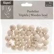 Puuhelmi 15 mm 30 kpl Natural - Askartelumateriaalit ja tarvikkeet - 6410412960160 - 1