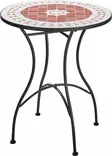 Pyöreä mosaiikkibistropöytä mosaiikkikuviolla, metallijalka - Puutarhapöydät - 8721037837750 - 1