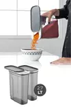 Säilytyslaatikko-setti (2 osaa), antrasiitti, 9 x 19 x 18 cm, kestävä, BPA-vapaa - Muovilaatikot ja säilytyslaatikot - 8683342477420 - 2