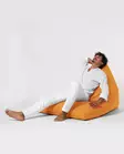 Säkkituoli ulkokäyttöön, oranssi, 145 cm, kestävä, ympäristöystävällinen - Säkkituolit - 8683743039630 - 13