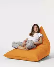 Säkkituoli ulkokäyttöön, oranssi, 145 cm, kestävä, ympäristöystävällinen - Säkkituolit - 8683743039630 - 4