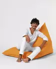 Säkkituoli ulkokäyttöön, oranssi, 145 cm, kestävä, ympäristöystävällinen - Säkkituolit - 8683743039630 - 12