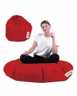 Säkkituoli ulkokäyttöön, punainen, 100 cm, mukava, kestävä, käytännöllinen - Säkkituolit - 8683743040490 - 2