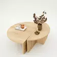 Sapphire Oak -tyylinen sohvapöytä, 100% melamiinipinnoitettu, 90x30x60 cm ja 85x35x30 cm, kestävä ja elegantti - Sohvapöydät - 8683742112150 - 9