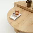 Sapphire Oak -tyylinen sohvapöytä, 100% melamiinipinnoitettu, 90x30x60 cm ja 85x35x30 cm, kestävä ja elegantti - Sohvapöydät - 8683742112150 - 8