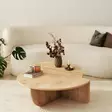 Sapphire Oak -tyylinen sohvapöytä, 100% melamiinipinnoitettu, 90x30x60 cm ja 85x35x30 cm, kestävä ja elegantti - Sohvapöydät - 8683742112150 - 3