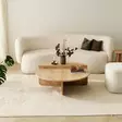 Sapphire Oak -tyylinen sohvapöytä, 100% melamiinipinnoitettu, 90x30x60 cm ja 85x35x30 cm, kestävä ja elegantti - Sohvapöydät - 8683742112150 - 6