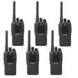 Sarja 6 kannettavaa radioasemaa PNI PMR R17 446MHz, 0,5W, 16 PMR-kanavaa ja 50 CTCSS- ja 104 DCS-ääntä, ohjelmoitava, Li-Ion 2200 mAh, IP68 - PNI tuotteet - 5949066542800 - 1