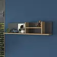 Seinähylly 120x25x19,8 cm, Pähkinä-Antrasiitti, 100% Melamiinipinnoitettu Lastulevy, Kestävä ja Tyylikäs - Seinähyllyt - 8683742031550 - 2