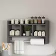 Seinähylly, antrasiitti, 18 mm, kestävä, tilava, tyylikäs - Seinähyllyt - 8684282041580 - 8