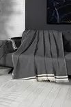 Sohvanpäällinen, antrasiitti, 170 x 230 cm, pehmeä, kestävä, konepestävä - Sohvat - 8683743044160 - 2