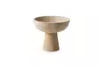Travertiini Marmori Jalkakulho 20 cm Beige - Elegantti ja Kestävä Keittiöväline Juhla- ja Arkipöytään - Tarjoiluastiat - 8684283056200 - 1