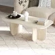 Travertiini Sohvapöytä - 100% Melamiinipinnoitettu Lastulevy, 120x60x41,4 cm, Kestävä ja Tyylikäs Huonekalu - Sohvapöydät - 8684283801350 - 2