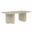 Travertiini Sohvapöytä - 100% Melamiinipinnoitettu Lastulevy, 120x60x41,4 cm, Kestävä ja Tyylikäs Huonekalu - Sohvapöydät - 8684283801350 - 5