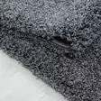 Tumma Harmaa Matto 120x170 cm - 100% Polypropeeni, Antibakteerinen, 30 mm Nukka, Jute Alapuoli, Helppohoitoinen - Suuret ja keskikokoiset matot - 8683342162890 - 4