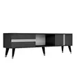 TV-taso, Anthracite Silver, 100% Melamiinipinnoitettu, 150x29,6x50 cm, Tyylikäs ja Kestävä Säilytysratkaisu - TV-tasot - 8683742035060 - 6