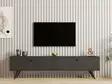 TV-taso, antrasiitti, 160x40x25 cm, kestävä, käytännöllinen, tyylikäs - TV-tasot - 8684282618300 - 4