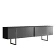TV-taso, antrasiitti kulta, 180cm leveä, kestävä, moderni design - TV-tasot - 8683743790920 - 1