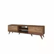 TV-taso, saksanpähkinä, 180 cm leveä, kestävä, tilava - TV-tasot - 8681875462470 - 10
