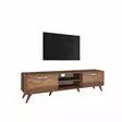 TV-taso, saksanpähkinä, 180 cm leveä, kestävä, tilava - TV-tasot - 8681875462470 - 6