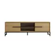 TV-taso Sapphire Oak - 100% Melamiinipinnoitettu Lastulevy, 160x50x40 cm, Useita Hyllyjä, Kiinnitettävä Seinäkiinnitys - TV-tasot - 8683743451470 - 5