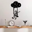 Tyylikäs Musta Metallinen Seinäkoriste - 100% Metalli, 34x62 cm, Kestävä ja Ajaton Sisustuselementti - Koristeet, koriste-esineet - 8684282140740 - 2