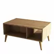 Tyylikäs Olohuoneen Kalustesetti - Tammi - TV-taso 180x53x35 cm, Lipasto 180x35 cm, 2-Tasoinen Sohvapöytä 90x54x41,6 cm - Huonekalut - 8683742470830 - 6