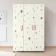 Vaatekaappi Atlantic Pine White - 100% Melamiinipinnoitettu, 18mm Paksuus, PVC Reunat, MDF Kahvat, 120x189x48cm - Vaatekaapit - 8683743421930 - 2