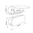 Valkoinen 100% Melamiinipinnoitettu Naulakko, Piilotettu Kiinnitys, Pehmeästi Sulkeutuvat Saranat, 84x28,5x15,5 cm - Huonekalut - 8684282587330 - 9