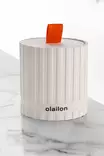 Valkoinen Betoni Nauha Meripihka Kynttilä - 8 cm x 8,5 cm - Paraffiini/Soya - Sisustukseen ja Lahjaksi - Kynttilät ja lyhdyt - 8684282969280 - 2