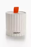Valkoinen Betoni Nauha Meripihka Kynttilä - 8 cm x 8,5 cm - Paraffiini/Soya - Sisustukseen ja Lahjaksi - Kynttilät ja lyhdyt - 8684282969280 - 1