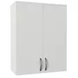 Valkoinen Kylpyhuonekaappi 70x90x34,5 cm - 100% Melamiinipinnoitettu Lastulevy, Useita Hyllyjä, Seinään Kiinnitettävä - Kylpyhuonekalusteet - 8681181613740 - 1