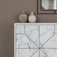 Valkoinen Moderni Konsoli - 100% Melamiinipinnoitettu Lastulevy, 123x62,4x35 cm, Pehmeästi Sulkeutuvat Saranat, 60 kg - Lipastot ja senkit - 8683342851350 - 5