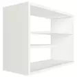Valkoinen Seinähylly - 100% Melamiinipinnoitettu Lastulevy, 60x44x19,5 cm, Lisäsäilytystilaa, Helppo Kiinnitys - Seinähyllyt - 8681875215120 - 1