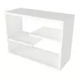 Valkoinen Seinähylly - 100% Melamiinipinnoitettu Lastulevy, 60x44x19,5 cm, Lisäsäilytystilaa, Helppo Kiinnitys - Seinähyllyt - 8681875215120 - 6
