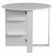 Valkoinen Taittopöytä - 100% Melamiinipinnoitettu Lastulevy, 18 mm, Laajennettava, 90x77x45 cm, Yksi Paketti - Pöydät - 8681875178890 - 1