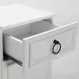 Yöpöytä - Valkoinen, 100% Melamiinipinnoitettu Lastulevy, 16mm, 40x63x38cm, Useita Hyllyjä, 1 Paketti - Yöpöydät - 8683743537440 - 5