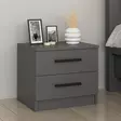 Yöpöytä Anthracite - Tyylikäs ja Kestävä Säilytysratkaisu 100% Melamiinipinnoitetusta Lastulevystä, Mitat: 50x40x47 cm - Yöpöydät - 8683742567370 - 2
