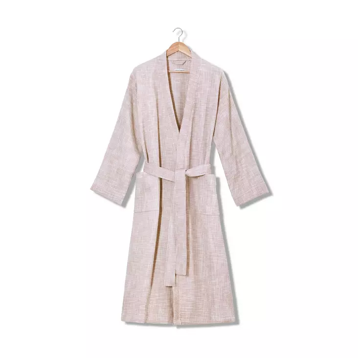100% Puuvillainen Kylpytakki, Pinkki, Koko L/XL, 240 gr/m², Hellävarainen Pesu, Ei Valkaisuaineita, Konekuivaus Matala Lämpötila - Pyyhkeet ja kylpytakit - 8681875944990 - 1