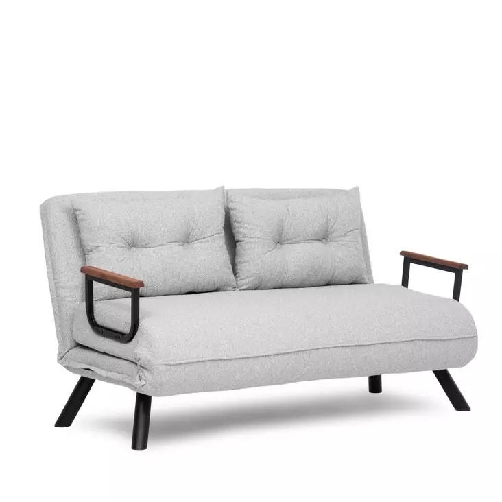 2-istuttava vuodesohva, harmaa, 175 cm x 133 cm, kestävä, mukava, monikäyttöinen - - 19-19-8684282296850 - 1