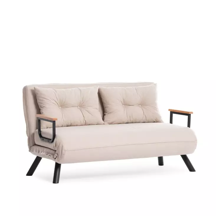2-istuttava vuodesohva, kerma, 175 cm x 133 cm, kestävä, monikäyttöinen - - 19-19-8684282192800 - 1