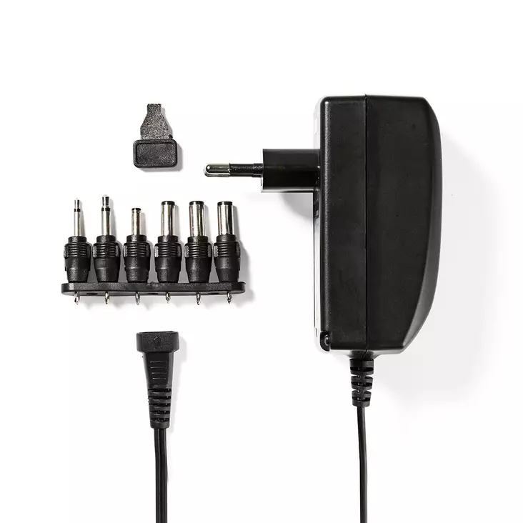 AC Yleisvirtalähde | 27 W | 3 / 4.5 / 6 / 7.5 / 9 / 12 V DC | 1.80 m | 2.25 A A | 6 plug(s) | Musta - Yleisvirtalähteet ja adapterit - 5412810267170 - 1