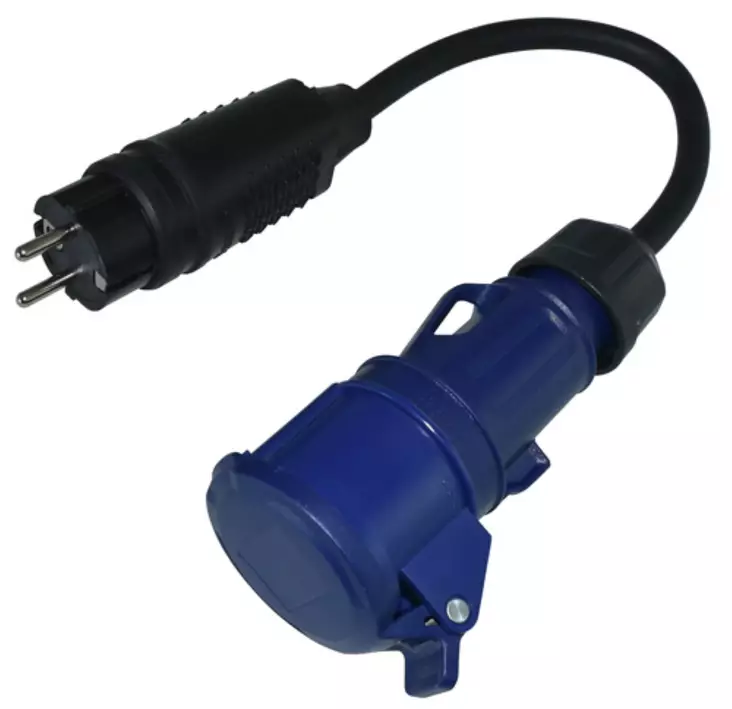 Adapteri Caravan 0,5 m, maadoitettu - Sähköasennustarvikkeet - 651-0162-80 - 1