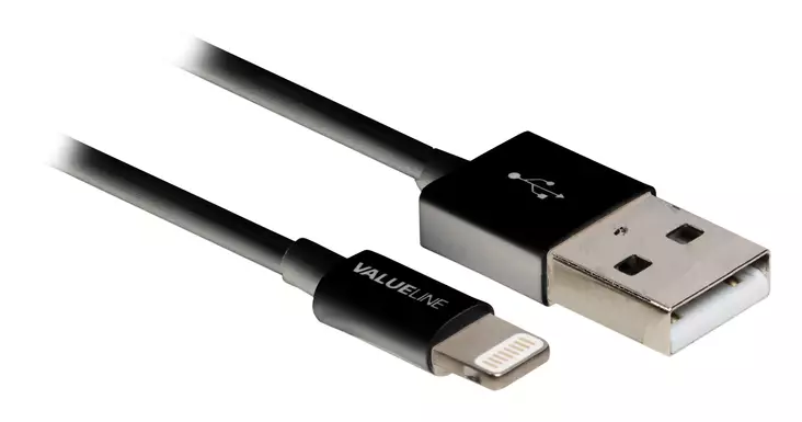 Apple Lightning-kaapeli iPad/iPhone/iPod 1 m musta - - 19-19-VLMB39300B10 - 1