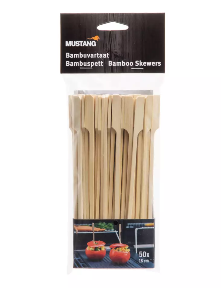 Bambuvartaat Mustang 50 kpl - Grillaustarvikkeet - 6410413005440 - 1
