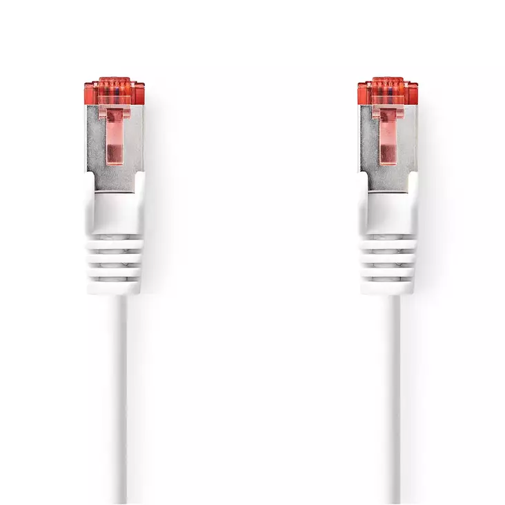 CAT6 Verkkokaapeli | RJ45 uros | RJ45 uros | S/FTP | 0.50 m | Sisäkäyttöinen | Pyöreä | LSZH | Valkoinen | Laatikko - Tietokone ja verkko - 5412810423910 - 1